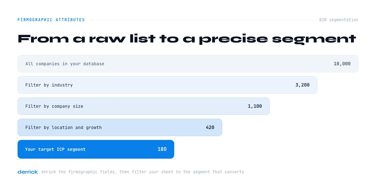 firmographic segmentation for B2B