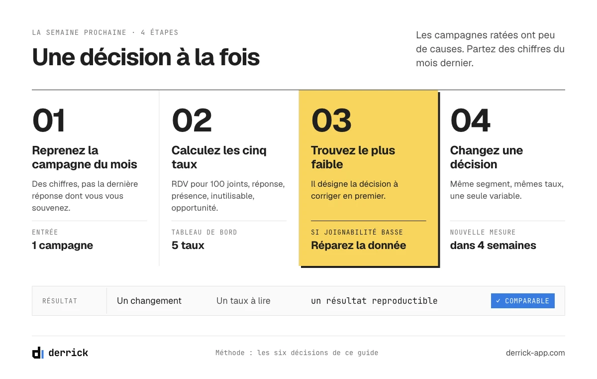 Prospection commerciale B2B : changer une décision à la fois